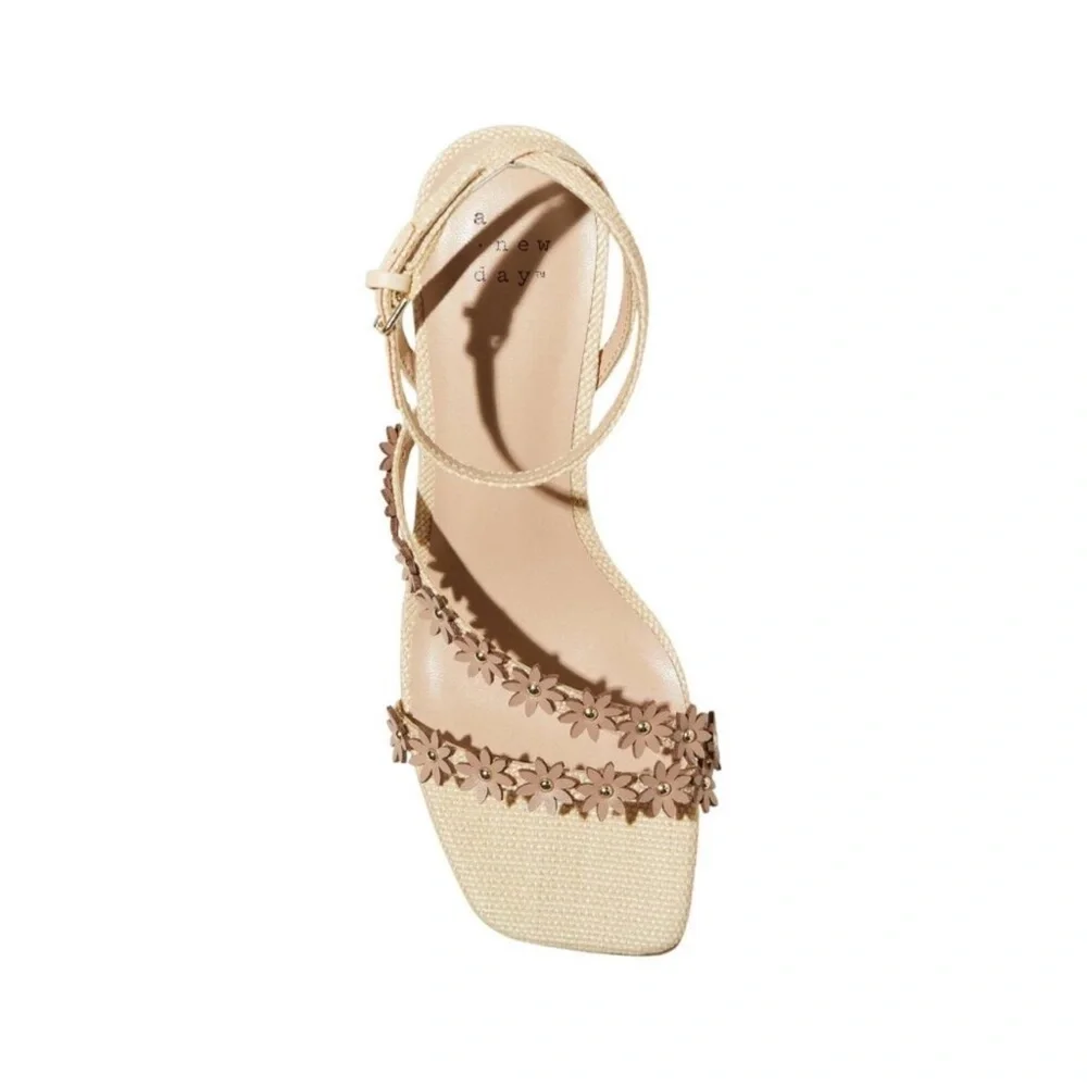 NWT a new day women’s shoes mirabel strappy heels - Picture 3 of 11